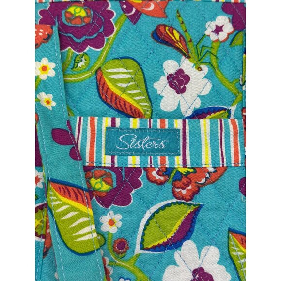 Longaberger Basket Sisters Summer Lovin' Tote Bag Purse Colorful Bright Stylish - Picture 2 of 7